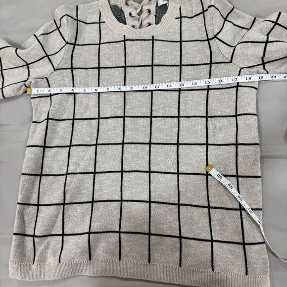 Madewell Windowpane Sweater‎ Small - Picture 3 of 4